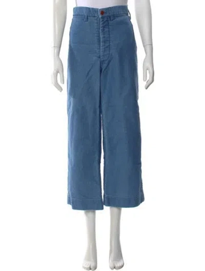 Pre-owned Caron Callahan Wide Leg Pants In Blue
