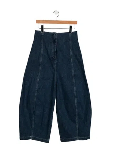 Pre-owned Caron Callahan Wide Leg Pants In Blue
