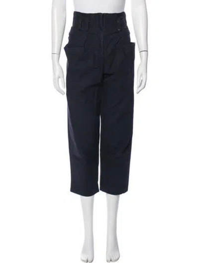 Pre-owned Caron Callahan Wide Leg Pants In Blue