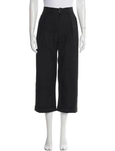 Pre-owned Caron Callahan Wide Leg Pants In Gray