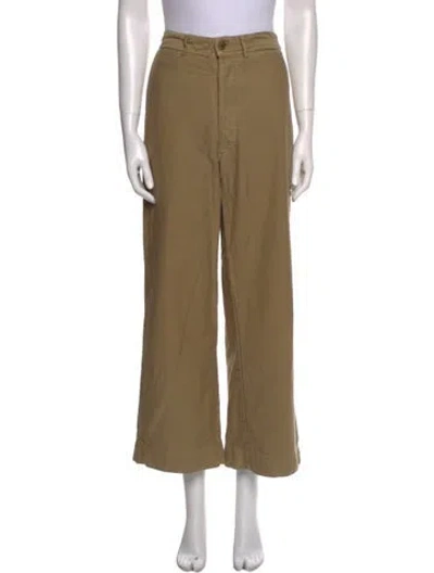 Pre-owned Caron Callahan Wide Leg Pants In Neutral