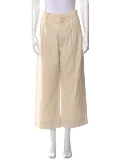 Pre-owned Caron Callahan Wide Leg Pants In Neutral