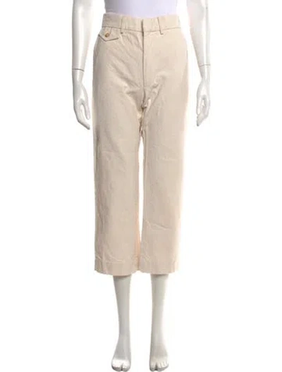 Pre-owned Caron Callahan Wide Leg Pants In Neutrals