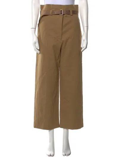 Pre-owned Caron Callahan Wide Leg Pants In Neutrals