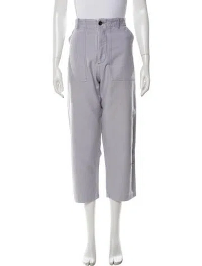 Pre-owned Caron Callahan Wide Leg Pants In Purple