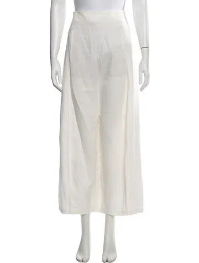 Pre-owned Caron Callahan Wide Leg Pants W/ Tags In White