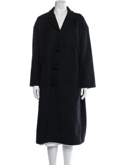 Pre-owned Caron Callahan Wool Coat In Black