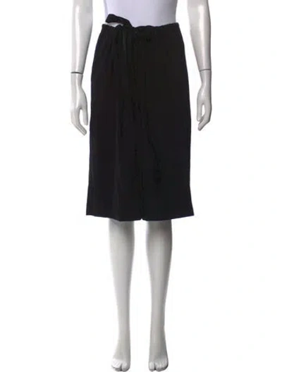Pre-owned Caron Callahan Wool Knee-length Shorts W/ Tags In Black