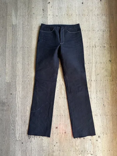 Pre-owned Carpe Diem Lmaltieri Heavy Canvas Trousers In Black