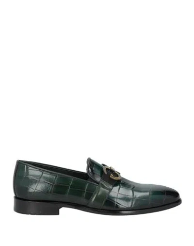 Carpe Diem Man Loafers Dark Green Size 9 Leather