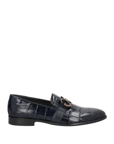 Carpe Diem Man Loafers Midnight Blue Size 7 Leather