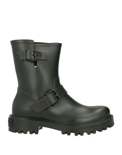Carpe Diem Woman Ankle Boots Dark Green Size 10 Rubber