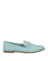 Carpe Diem Woman Loafers Sky Blue Size 11 Leather