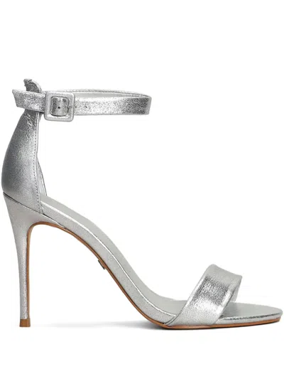 Carrano 110mm Leather Sandals In Silver