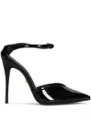 Carrano 115mm Leather Mules In Black