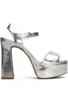 Carrano 130mm Leather Sandals In Grey