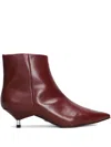 Carrano 40mm Pointed-toe Heel Boots In Brown