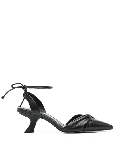 Carrano 50mm Lace-up Pumps In Black
