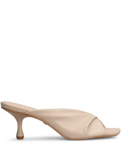 Carrano 60mm Leather Mules In Neutrals