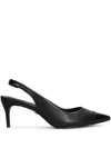 Carrano 70mm Leather Pumps In Black