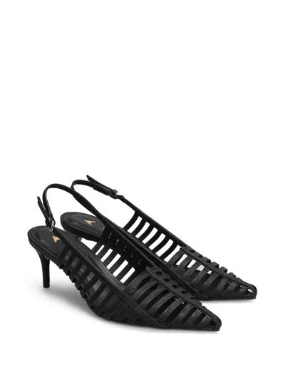 CARRANO 70MM LEATHER SLINGBACK PUMPS