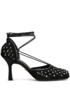Carrano 85mm Crystal-embellished Pumps In 黑色