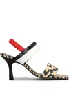 Carrano 90mm Animal-print Sandals In Neutrals