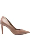 Carrano 90mm Beatriz Pointed-toe Pumps In Brown