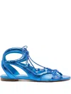 Carrano Artistic Glam Sandals In Blue