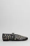Carrano Leather Ballerina Shoes In Black