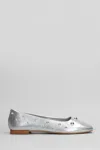 Carrano Stud-detailing Ballerina Shoes In Silver