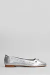 Carrano Stud-detailing Ballerina Shoes In Silver