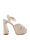 Carrano Crossover-strap Platform Sandals In Multi