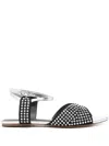 Carrano Crystal-embellished Sandals In Silver