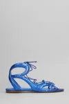 Carrano Artistic Glam Sandals In Blue