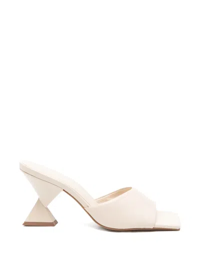 Carrano Geometric-heel Mules In Pink