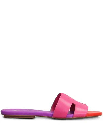 Carrano Leather Slides In Pink