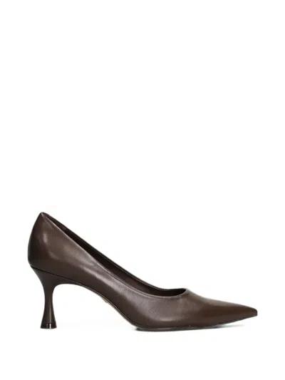 Carrano Lesley Pointed-toe Heeled Pumps In Brown