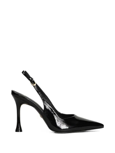 Carrano Patent-finish Slingback Pumps In Black