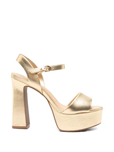Carrano Platform Buckle-strap Sandals In Gold