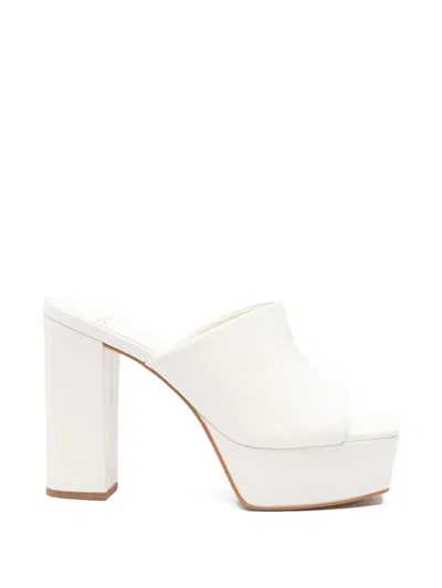 Carrano Platform Mules In White