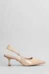 Carrano 70mm Leather Pumps In Brown
