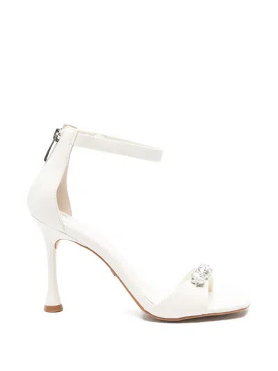 Carrano Rhinestone Ankle-strap Sandals In White