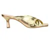 Carrano Sage-slide Leather Sandal In Gold