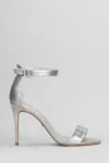 Carrano 95mm Leather Sandals In Silver
