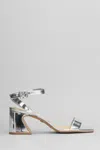 Carrano 60mm Metallic Sandals In Silver