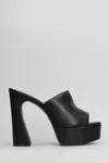 Carrano 125mm Leather Sandals In Black