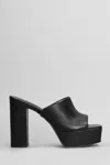 Carrano 125mm Leather Sandals In Black