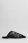 Carrano Leather Mules In Black