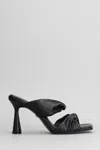Carrano 100mm Leather Sandals In Black